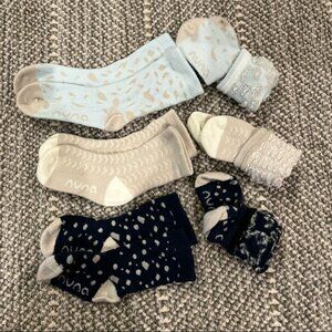 NUNA Set of 6 Baby Socks in Size NB-12 Months